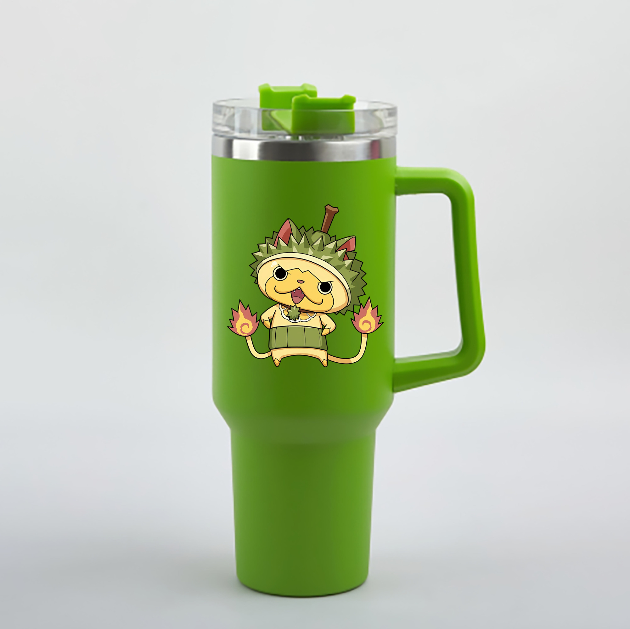 （画像用） 妖怪ウォッチ Yo-kai Watch 1200mL車用タンブラー - クリスタルステッカー（プラスチックストロー付き）